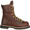 Georgia Boot Waterproof Lace-To-Toe Work Boot, 10.5 M, Steel Toe, 8 in H, Chocolate, G103 G103 - alternate 6